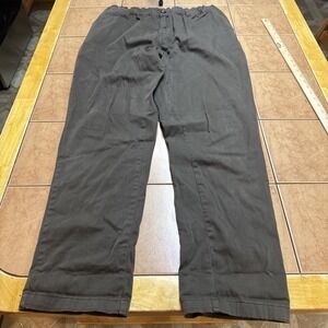 Cove Pants Mens Size 36 x 30 Brown Chino Pants Elastic Waist Stretch Cotton